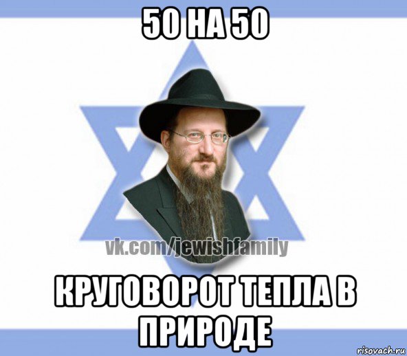 50 на 50 круговорот тепла в природе, Мем Еврей