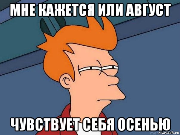 мне кажется или август чувствует себя осенью, Мем  Фрай (мне кажется или)