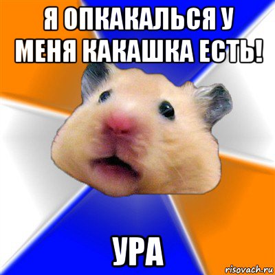 я опкакалься у меня какашка есть! ура