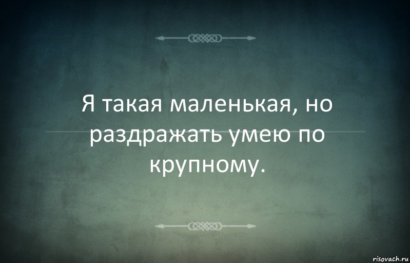 Я такая маленькая, но раздражать умею по крупному., Комикс Игра слов 3