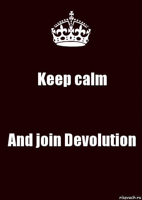 Keep calm And join Devolution, Комикс keep calm