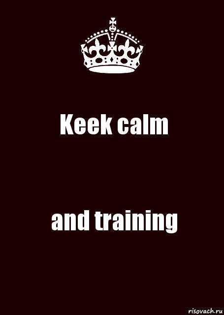 Keek calm and training, Комикс keep calm