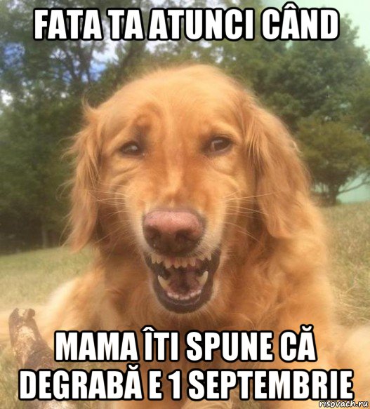 fata ta atunci când mama îti spune că degrabă e 1 septembrie