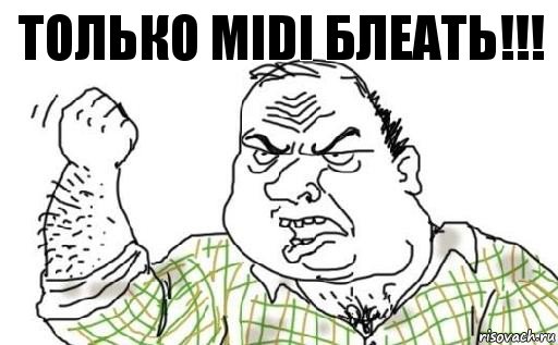 только MIDI БЛЕАТЬ!!!, Комикс Мужик блеать