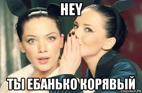 hey ты ебанько корявый, Мем  Он