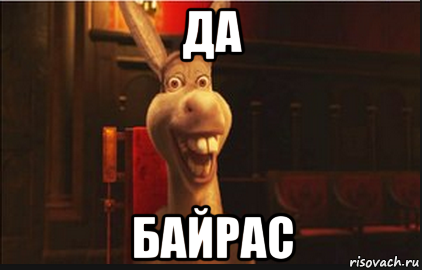 да байрас, Мем Осел из Шрека