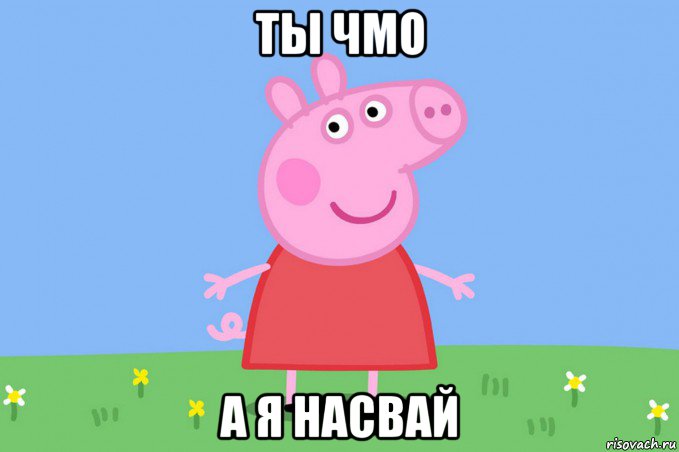 ты чмо а я насвай, Мем Пеппа