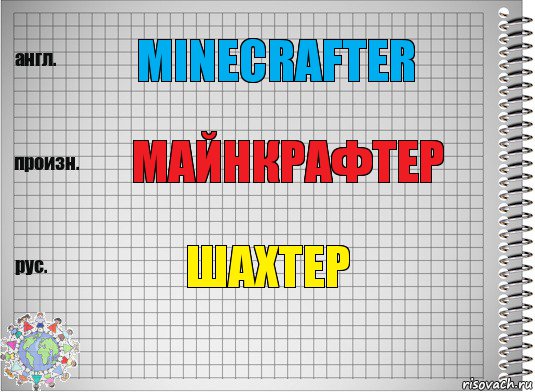 Minecrafter Майнкрафтер Шахтер, Комикс  Перевод с английского