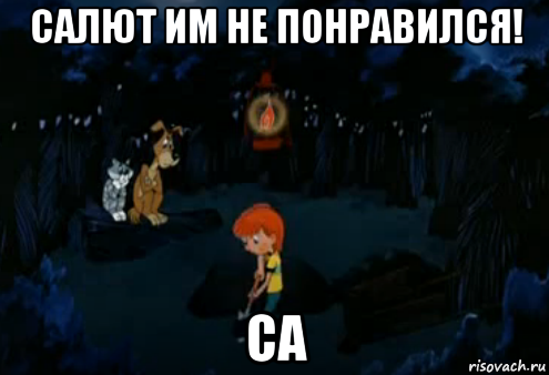 салют им не понравился! са