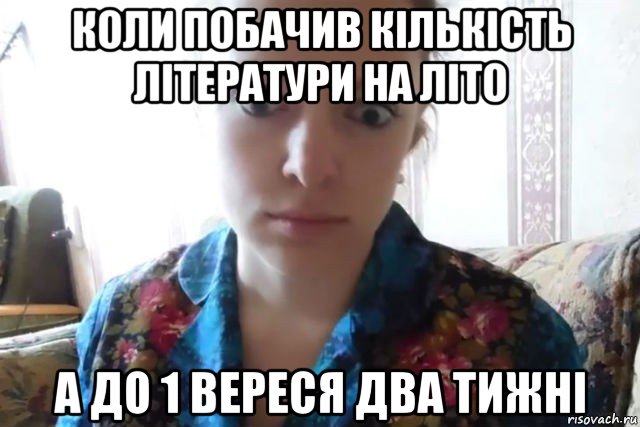 коли побачив кількість літератури на літо а до 1 вереся два тижні, Мем    Скайп файлообменник