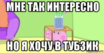 мне так интересно но я хочу в тубзик