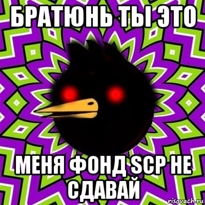 братюнь ты это меня фонд scp не сдавай, Мем  Тёмный Омич