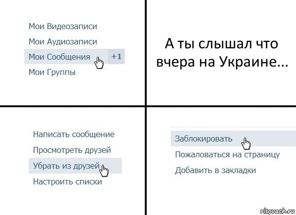 А ты слышал что вчера на Украине..., Комикс  Удалить из друзей