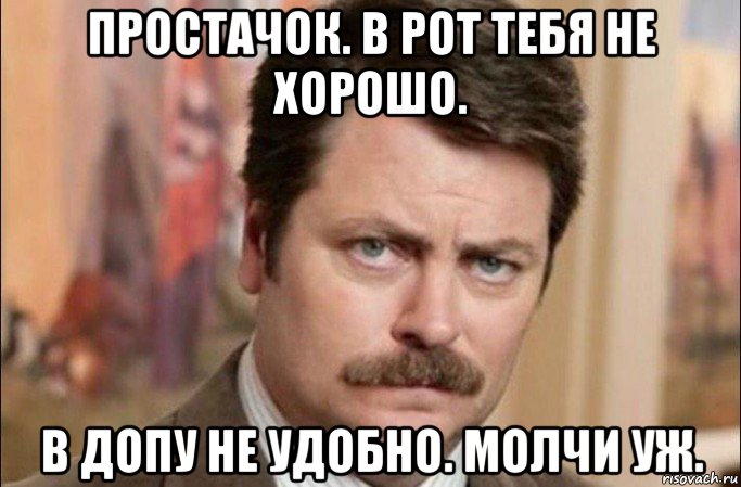 простачок. в рот тебя не хорошо. в допу не удобно. молчи уж., Мем  Я человек простой