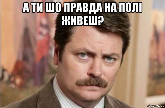 а ти шо правда на полі живеш? , Мем  Я человек простой