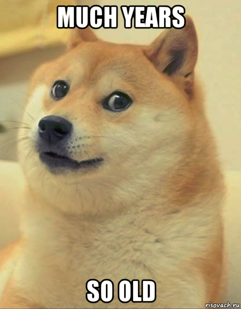 much years so old, Мем doge woof