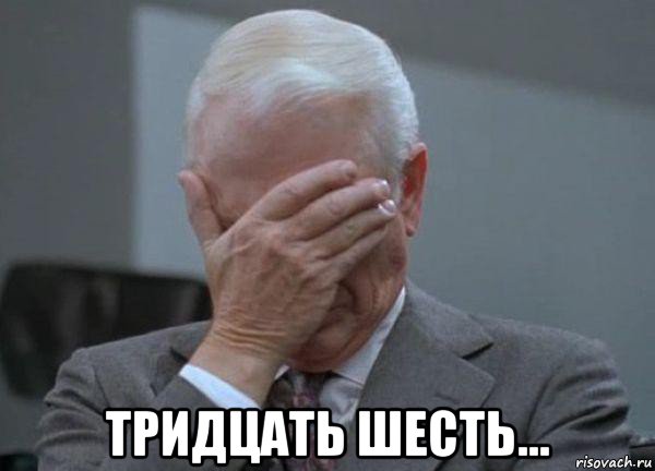  тридцать шесть..., Мем facepalm