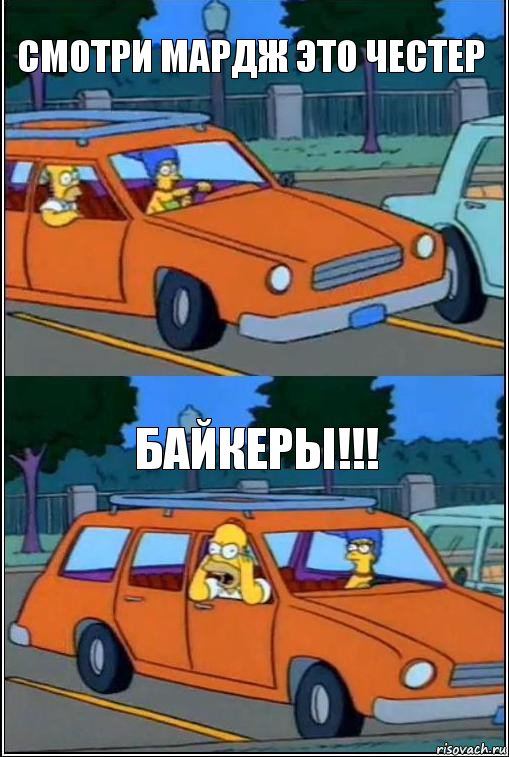 Смотри Мардж это ЧЕСТЕР БАЙКЕРЫ!!!