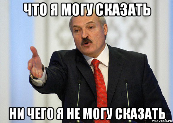 что я могу сказать ни чего я не могу сказать, Мем лукашенко