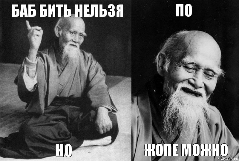 БАБ БИТЬ НЕЛЬЗЯ НО ПО ЖОПЕ МОЖНО, Комикс Мудрец-монах (4 зоны)