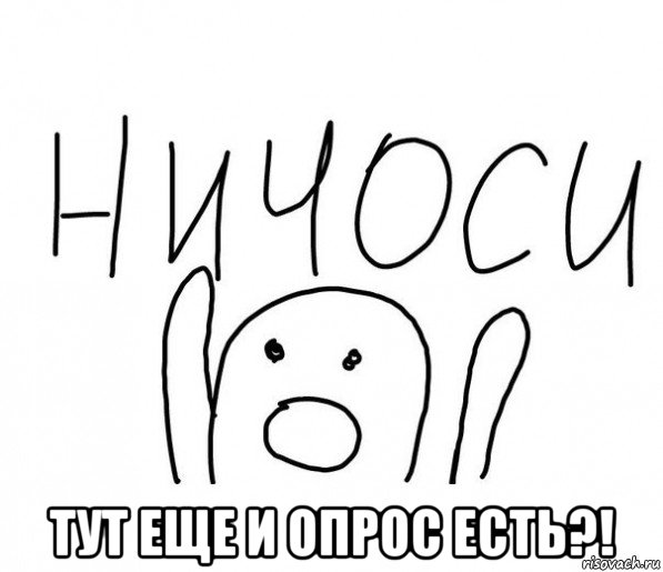  тут еще и опрос есть?!, Мем  Ничоси