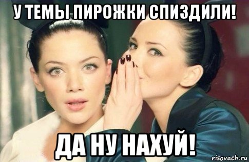 у темы пирожки спиздили! да ну нахуй!, Мем  Он