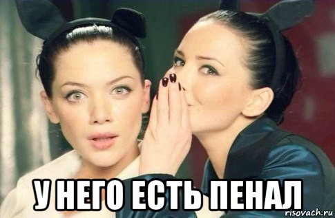  у него есть пенал, Мем  Он