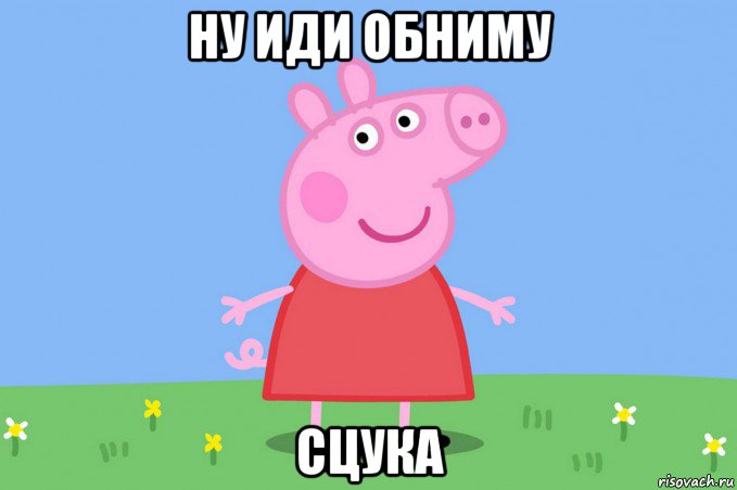 ну иди обниму сцука, Мем Пеппа