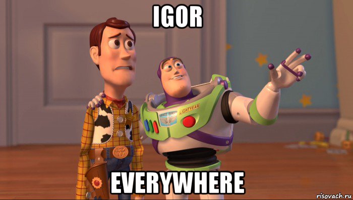 igor everywhere, Мем Они повсюду (История игрушек)