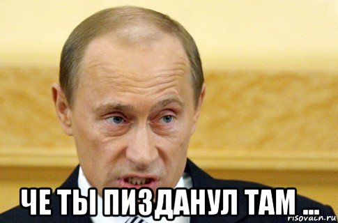  че ты пизданул там ..., Мем путин