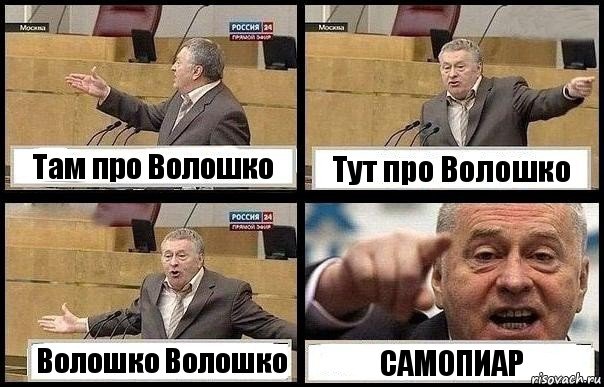 Там про Волошко Тут про Волошко Волошко Волошко САМОПИАР, Комикс с Жириновским