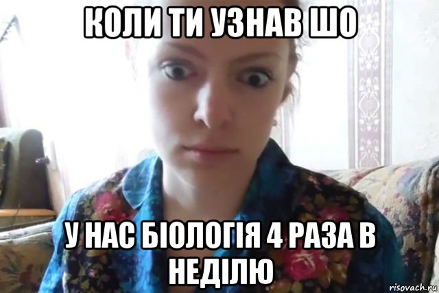 коли ти узнав шо у нас біологія 4 раза в неділю, Мем    Скайп файлообменник