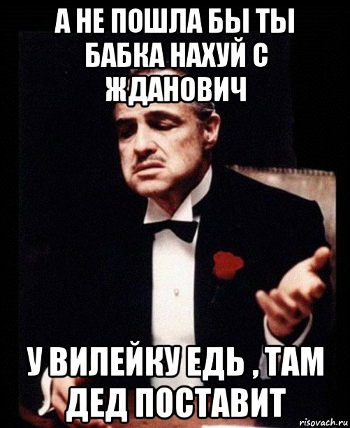 а не пошла бы ты бабка нахуй с жданович у вилейку едь , там дед поставит, Мем ты делаешь это без уважения