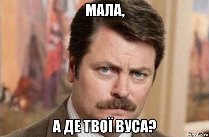 мала, а де твої вуса?, Мем  Я человек простой