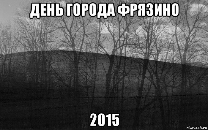 день города фрязино 2015, Мем безысходность лес