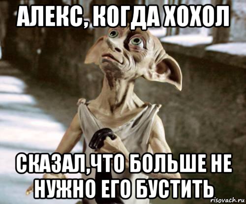 алекс, когда хохол сказал,что больше не нужно его бустить, Мем добби