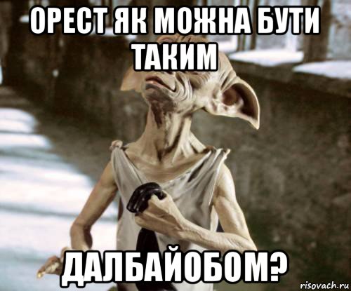 орест як можна бути таким далбайобом?, Мем добби