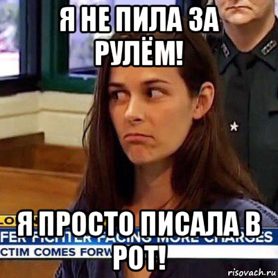 я не пила за рулём! я просто писала в рот!, Мем   Фихтер