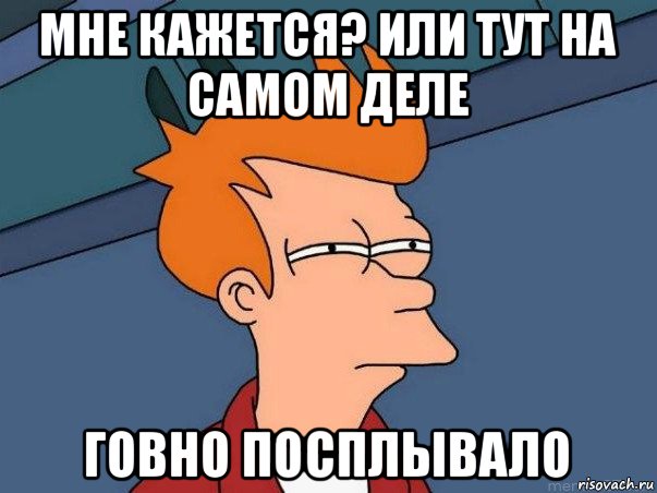 мне кажется? или тут на самом деле говно посплывало, Мем  Фрай (мне кажется или)