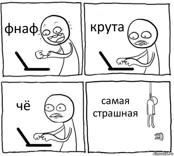 фнаф крута чё самая страшная, Комикс интернет убивает