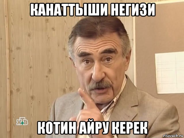 канаттыши негизи котин айру керек, Мем Каневский (Но это уже совсем другая история)