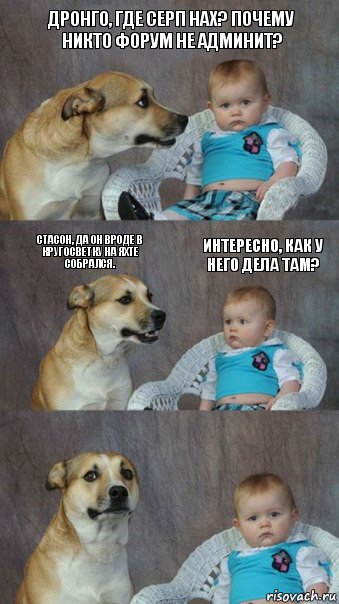 Дронго, где Серп нах? Почему никто форум не админит? Стасон, да он вроде в кругосветку на яхте собрался. Интересно, как у него дела там?, Комикс  Каждый третий