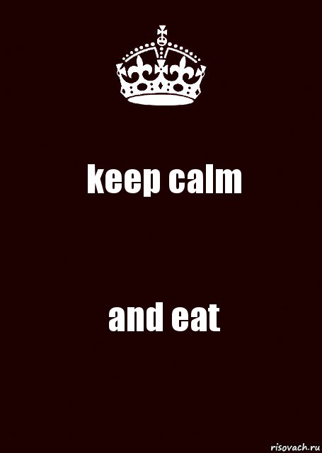 keep calm and eat, Комикс keep calm