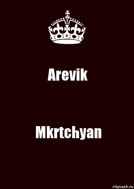 Arevik Mkrtchyan, Комикс keep calm