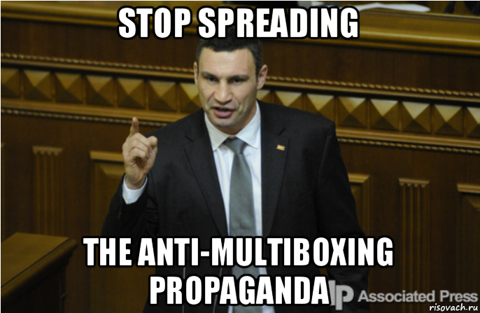 stop spreading the anti-multiboxing propaganda, Мем кличко философ