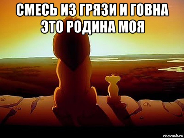 смесь из грязи и говна это родина моя 