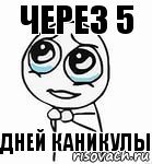 через 5   дней каникулы