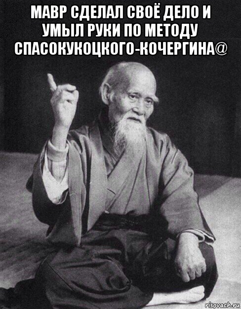 мавр сделал своё дело и умыл руки по методу спасокукоцкого-кочергина@ , Мем Монах-мудрец (сэнсей)