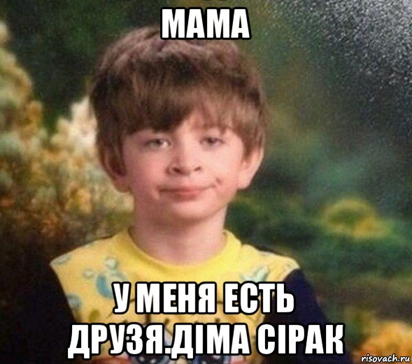 мама у меня есть друзя.діма сірак, Мем Недовольный пацан