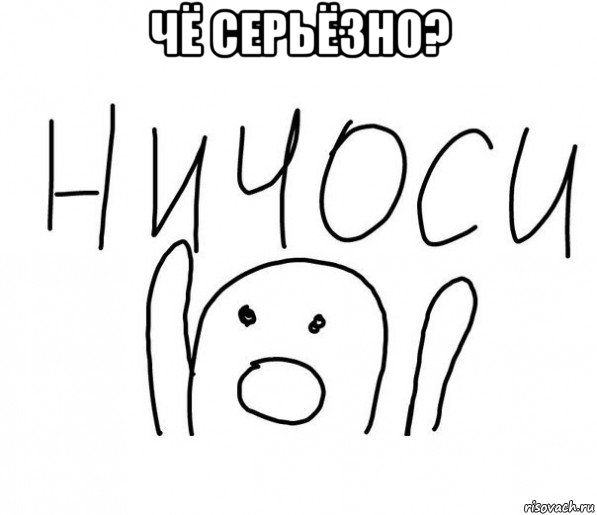 чё серьёзно? , Мем  Ничоси